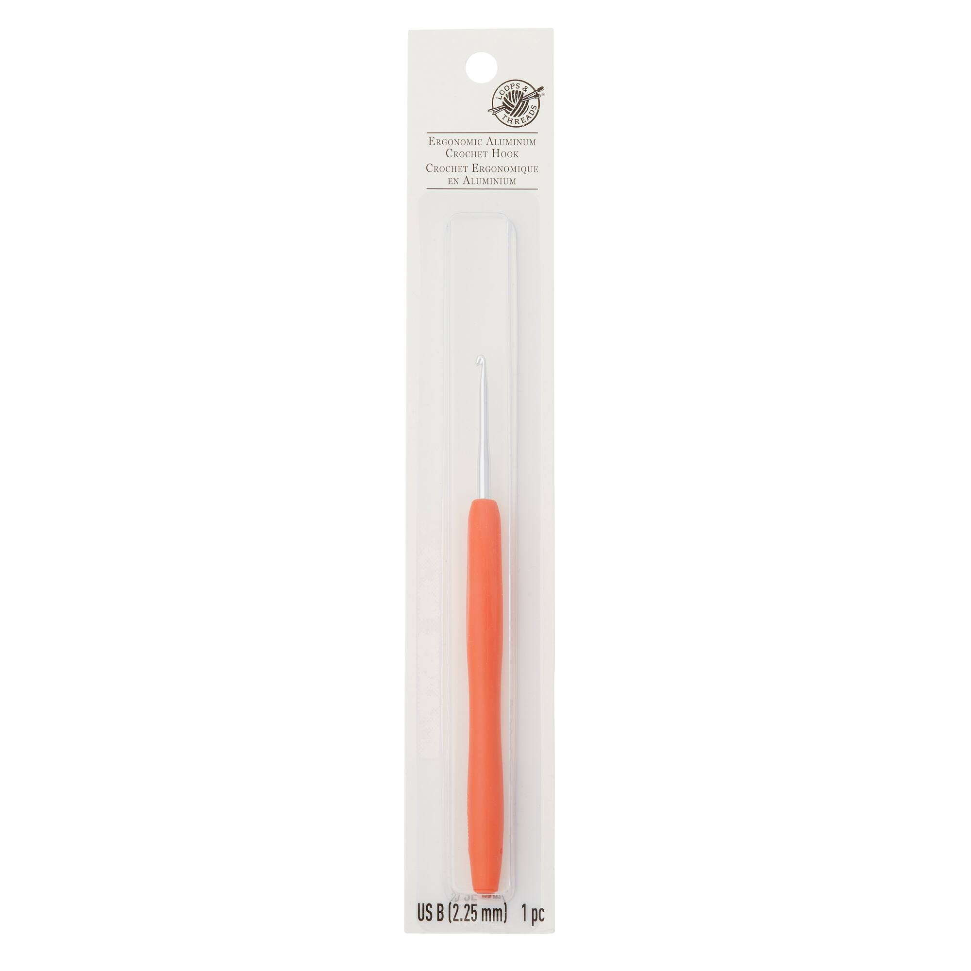 Ergonomic Aluminum Crochet Hook by Loops & Threads